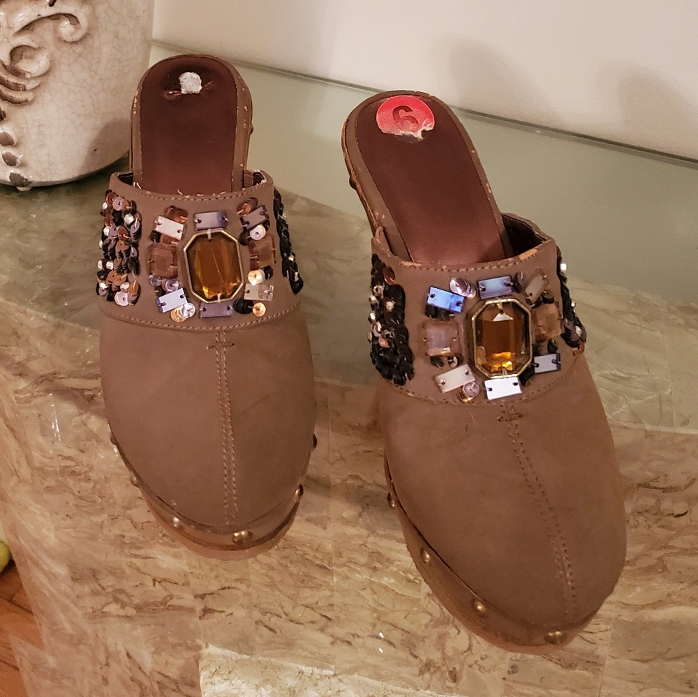 Kathy Van Zeeland Embellished Clogs